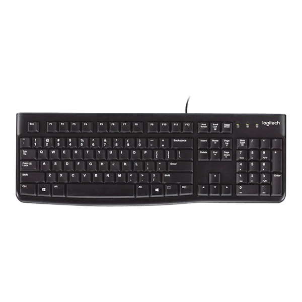 Logitech K120 Tangentbord, USB-ansluten, svart 828145 - 1