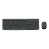 Logitech Tangentbord och mus | trådlös | svart | Logitech MK235 920-007921 828150 - 1