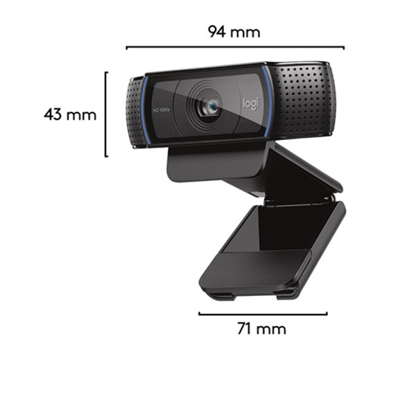 Webbkamera | Logitech C920 HD Pro | svart 828113 - 4