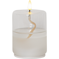 Lykta Flamme Float Cylinder | 13cm | vit [Star Trading] 061-28 501541