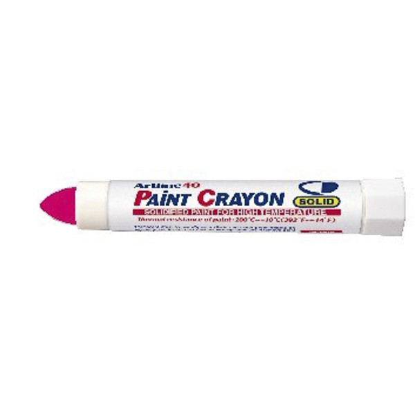 Märkkrita | Artline 40 Paint Crayon High temp | röd | 12st  360787 - 1