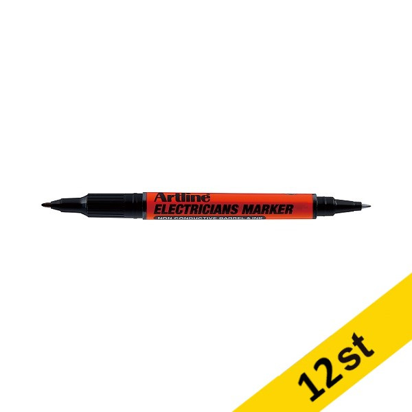 Märkpenna elektriker 0.4/1.0mm | Artline | svart | 12st 360799 Märkpenna elektriker 0.4/1.0mm | Artline | svart | 12st 360799 - 1