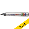 Märkpenna permanent 1.5mm | Artline 107 | svart | 12st 360647 - 1