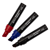 Märkpenna permanent 5.0mm - 14.0mm | 123ink | sorterade färger | 3st  301192