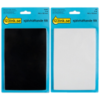 Möbeltassar 100 x 150mm självhäftande | 123ink | rektangel svart/vit | 2st + 2st⭐ 301033