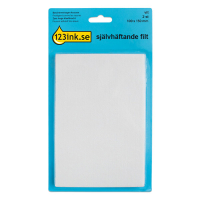 Möbeltassar 100 x 150mm självhäftande | 123ink | rektangel vit | 2st⭐  301014