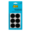 Möbeltassar 28mm självhäftande | 123ink | rund svart | 12st FP-28R 301007