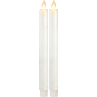 M-Twinkle LED Antikljus | 24cm | vit | 2st 064-69 361221