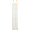 M-Twinkle LED Antikljus | 24cm | vit | 2st