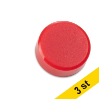 Magnet 15mm | 123ink | röd | 10st x3