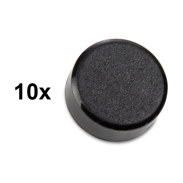 Magnet 15mm | 123ink | svart | 10st 6161590C 301252 - 1