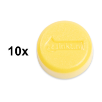 Magnet 15mm gul | 123ink 10st 301255