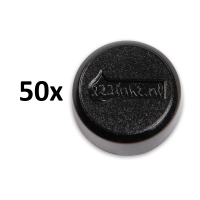 Magnet 15mm svart | 123ink 50st 301282