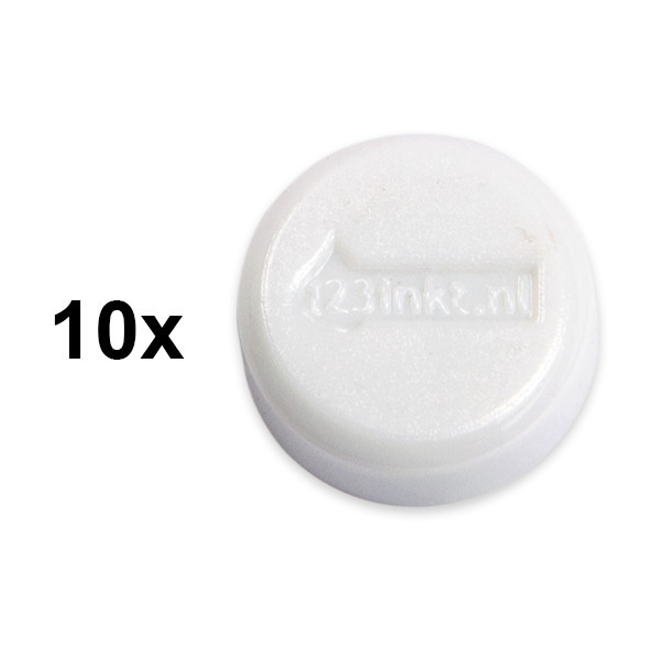 Magnet 15mm vit | 123ink 10st 301257 - 1