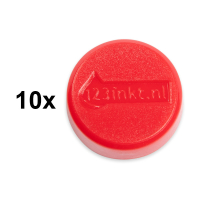 Magnet 20mm | 123ink | röd | 10st⭐ 301261