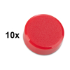 Magnet 20mm | 123ink | röd | 10st