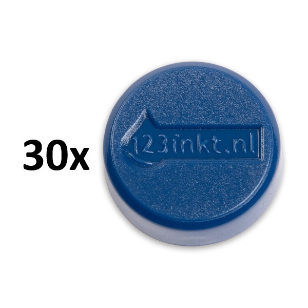 Magnet 20mm blå | 123ink 30st 301290 - 1