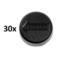Magnet 20mm svart | 123ink 30st 301289