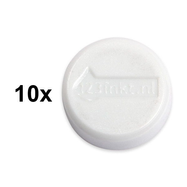 Magnet 20mm vit | 123ink 10st 301264 - 1