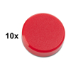 Magnet 30mm | 123ink | röd | 10st $$
