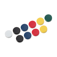 Magnet 30mm | 123ink | sorterade färger | 10st 6163299C 301272