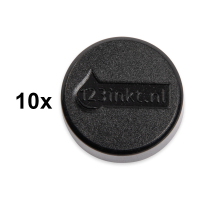 Magnet 30mm svart | 123ink 10st 301266