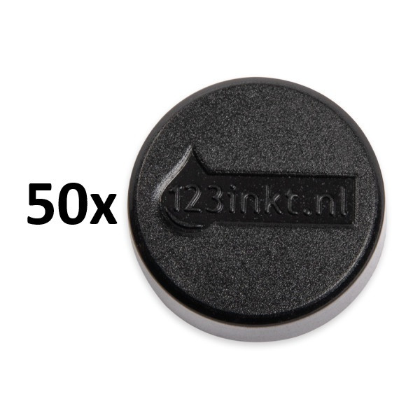 Magnet 30mm svart | 123ink 50st 301296 - 1