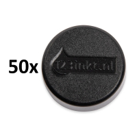 Magnet 30mm svart | 123ink 50st 301296