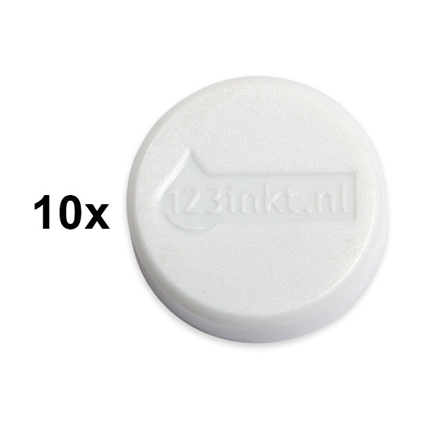 Magnet 30mm vit | 123ink 10st 301271 - 1