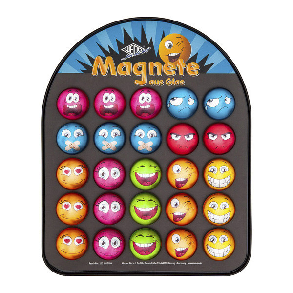Magnet 35mm Emojis | Wedo | 25st 200101599 360031 - 1