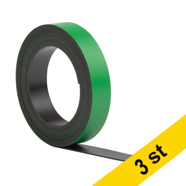 Magnettejp 1cm x 2m | 123ink grön | 3st 302155 - 1