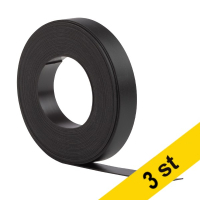 Magnettejp 1cm x 5m | 123ink svart | 3st