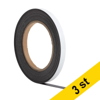 Magnettejp (raderbar) 1cm x 10m | 123ink vit | 3st