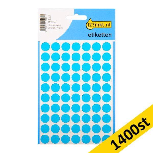 Markeringspunkter Ø13mm blå | 123ink | 1.400st 301512 - 1