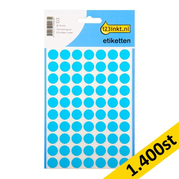 Markeringspunkter Ø13mm blå | 123ink | 1.400st 301512 - 1