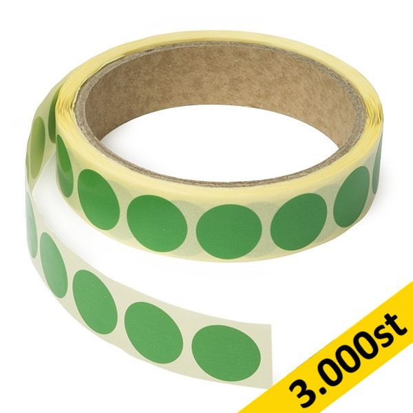Markeringspunkter Ø18mm grön | 123ink | 3.000st 035232 - 1
