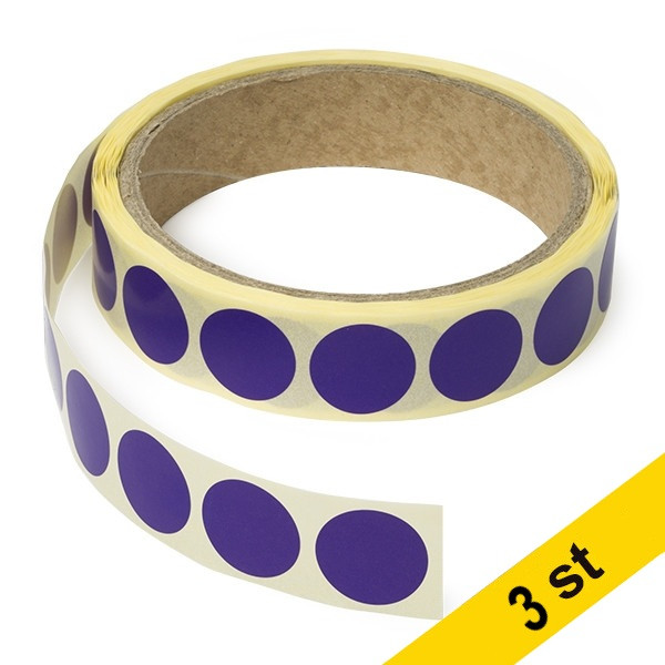 Markeringspunkter Ø18mm lila | 123ink | 3.000st 035244 - 1