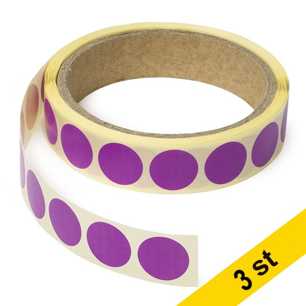 Markeringspunkter Ø18mm ljuslila | 123ink | 3.000st ⭐ 035239 - 1