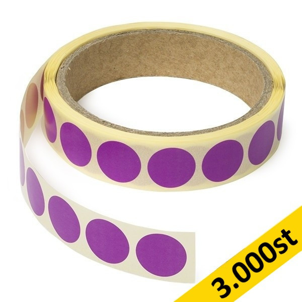 Markeringspunkter Ø18mm ljuslila | 123ink | 3.000st 035239 - 1