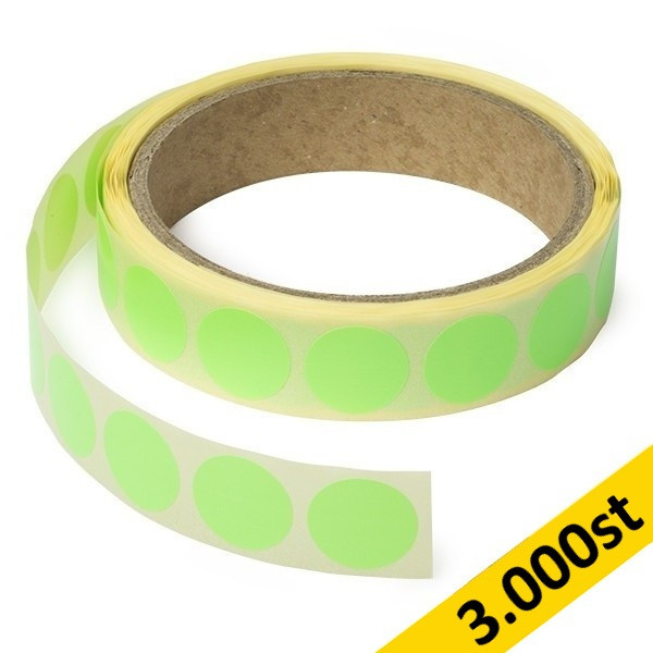 Markeringspunkter Ø18mm neongrön | 123ink | 3.000st 035240 - 1