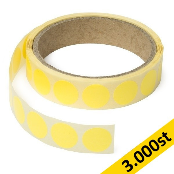 Markeringspunkter Ø18mm neongul | 123ink | 3.000st 035242 - 1