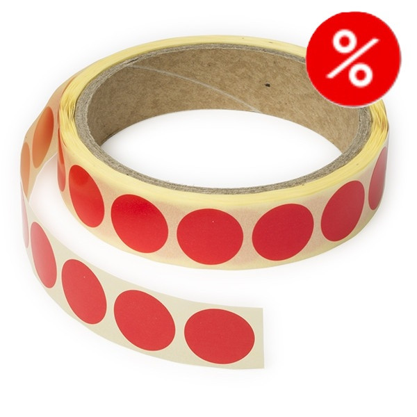 Markeringspunkter Ø18mm röd | 123ink | 1.000st⭐ 238604 - 1