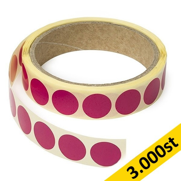 Markeringspunkter Ø18mm rosa | 123ink | 3.000st 035245 - 1