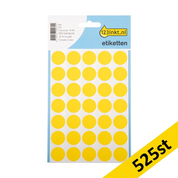 Markeringspunkter Ø19mm gul | 123ink | 525st 301517 - 1