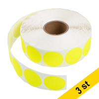 Markeringspunkter Ø35mm gul | 123ink | 2.000st x3 302357