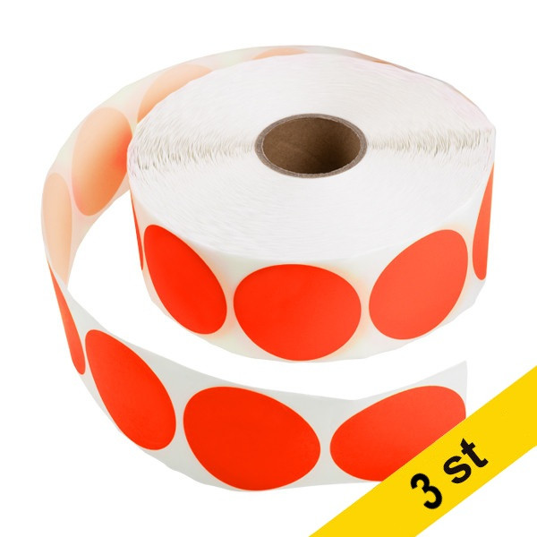 Markeringspunkter Ø50mm röd | 123ink | 2.000st x3 302360 - 1
