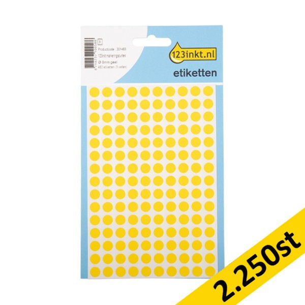 Markeringspunkter Ø8mm gul | 123ink | 450st x5 301503 - 1