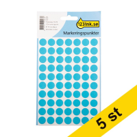 Markeringspunkter 13mm Ø | blå | 123ink | 280st x5​​​​​​​  301512