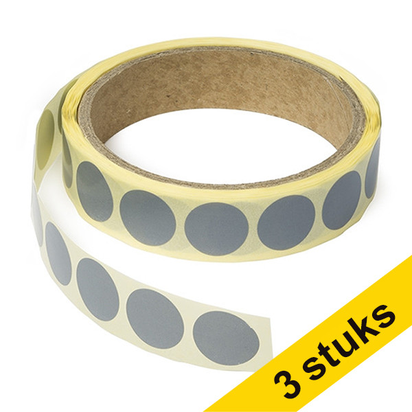 Markeringspunkter 18mm Ø | grå | 123ink | 1.000st x3  035241 - 1