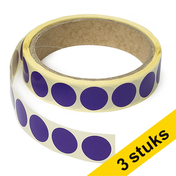 Markeringspunkter 18mm Ø | lila | 123ink | 1.000st x3  035244 - 1